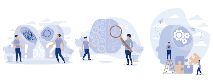 Vector psychology psychologist online psychotherapy practice