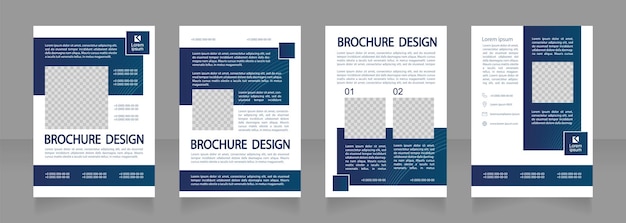 Psychology and psychotherapy providing blank brochure design