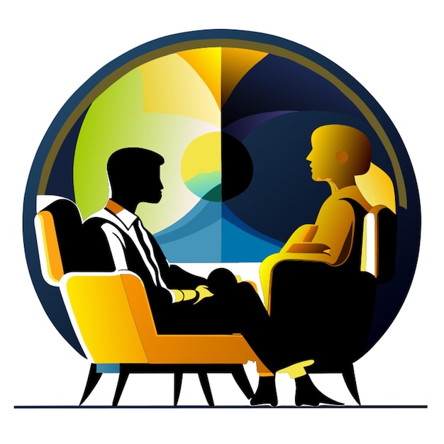 psychotherapy vector illustration