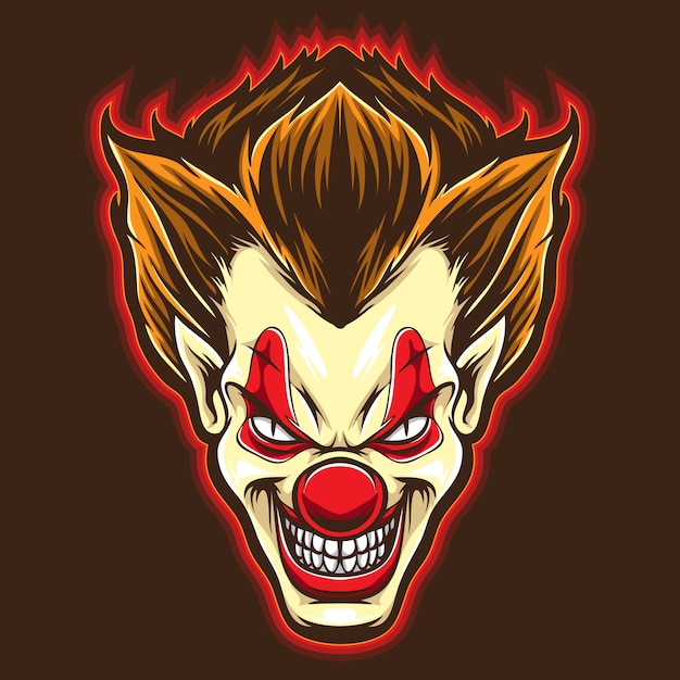 Psyco Clown Vector