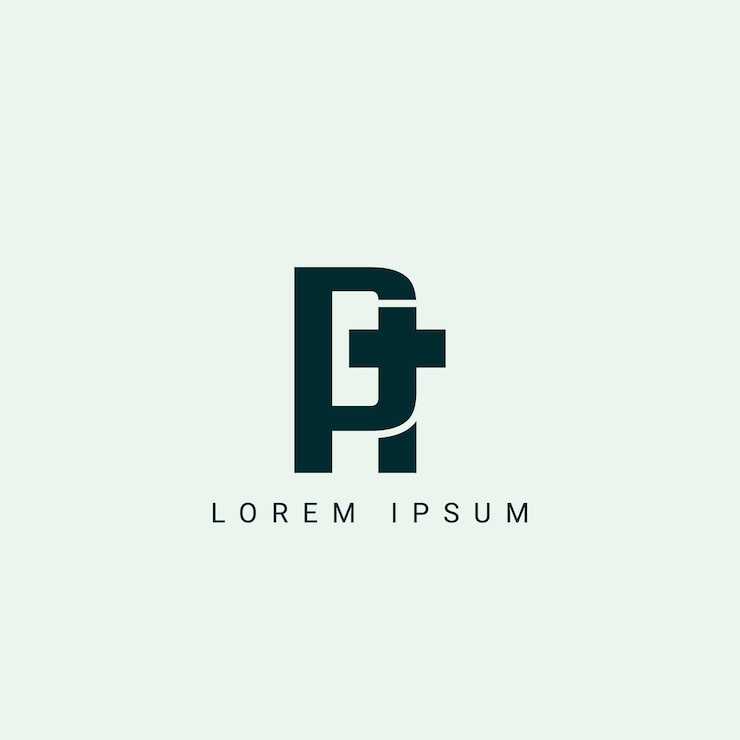 Vector pt tp p t abstract vector logo monogram template