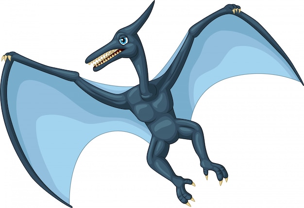 Vector pterodactyl cartoon