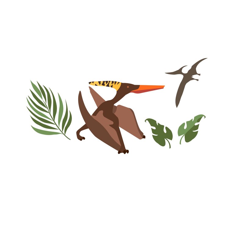 Vector pterodactyl vector illustration