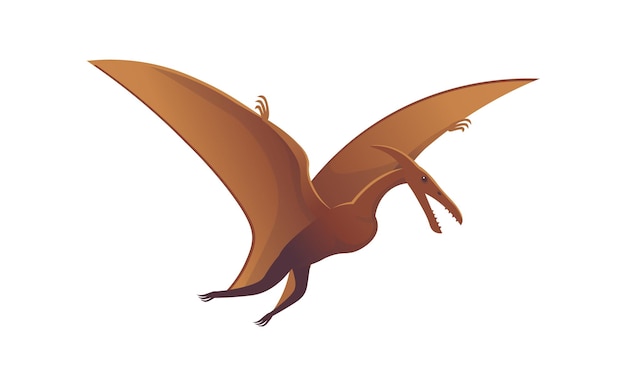 Vector pterodactylus dinosaurus vector cartoon dinosaurus