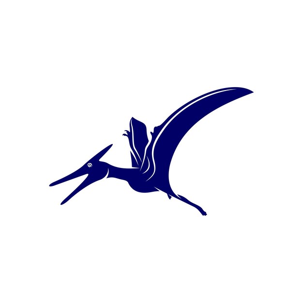 Pterosauriërs logo ontwerp vector pictogram symbool sjabloon illustratie