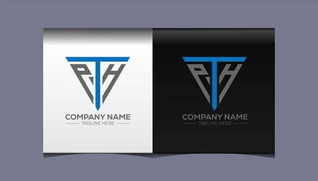 Vector pth initial modern logo design vector icon template