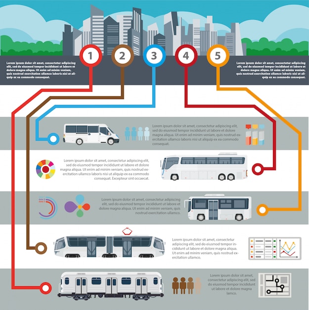 Public city transport vector passenger 