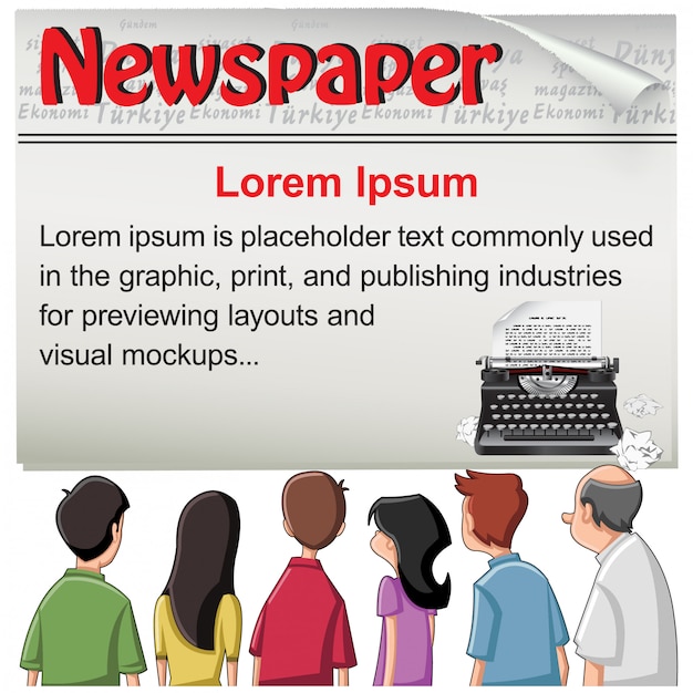 Public - newspaper news template