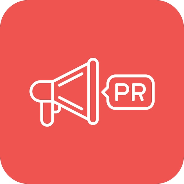Vector public relations icoon vector afbeelding kan worden gebruikt voor marketing