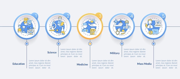 공공 사회 기관 원 Infographic 템플릿