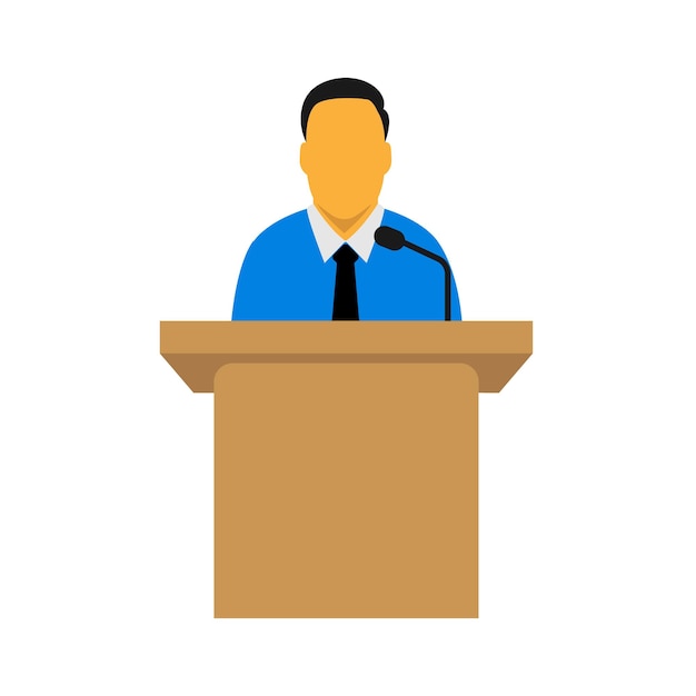 Public speaker icon vector design illustration