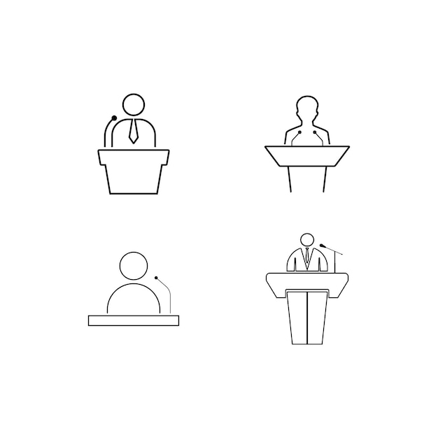 Public speaker icon