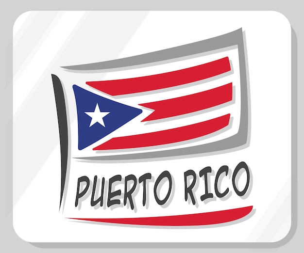 Puerto Rico Graphic Pride Flag Icon