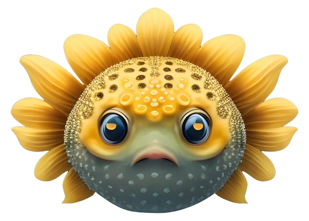 Vector puffer fish vector