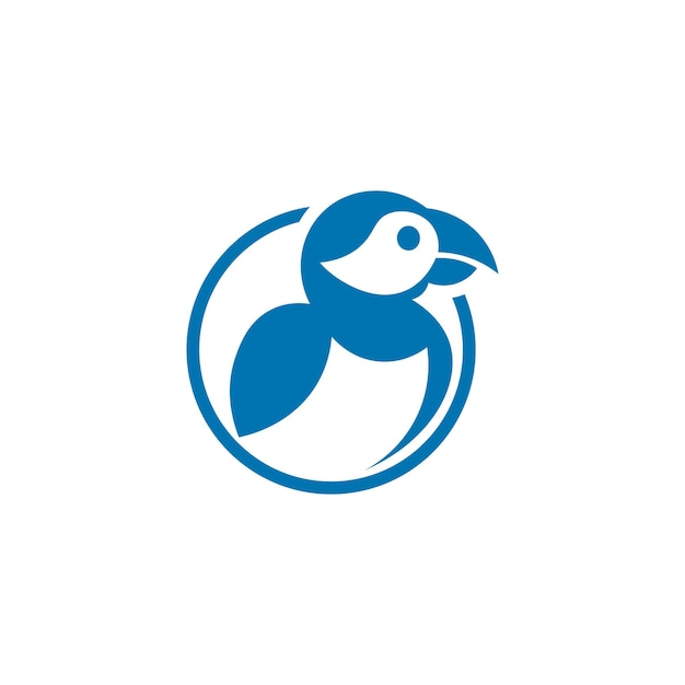 Puffin Bird Simple Logo Icon