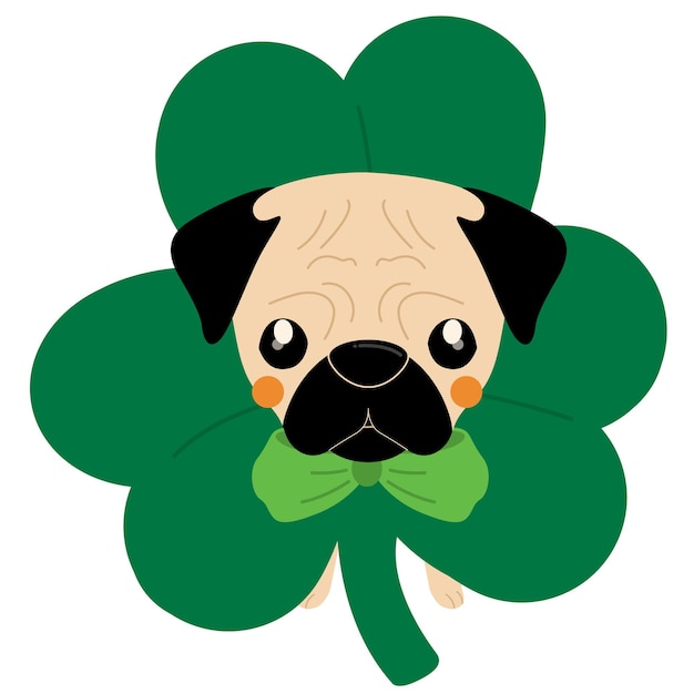 pug dog st patricks day costume