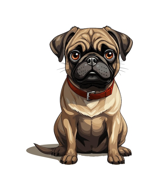 Pug illustration