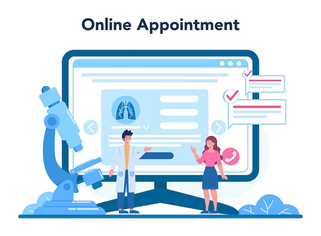 Pulmonologist online service or platform