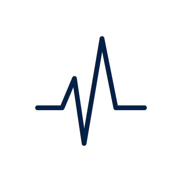 Vector pulse medical icon flat vector template design trendy