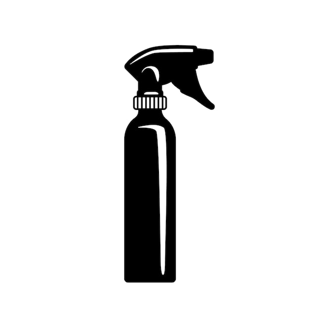 Vector pulverizer with hair lotion for the hairdresser barber tool glyph icon