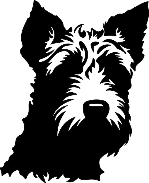 Vector pumi black silhouette with transparent background