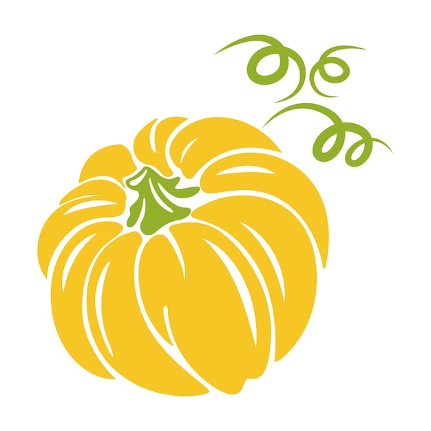 Disegno dell'icona logo zucca