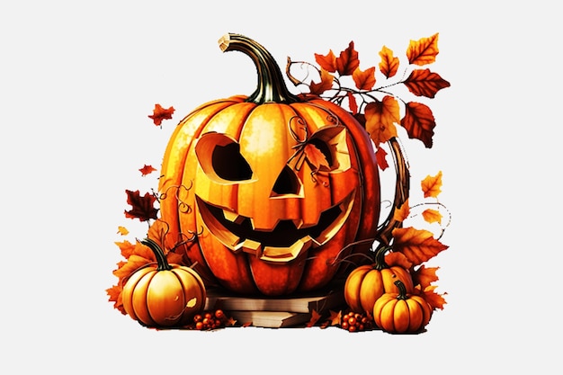 Disegno clipart di sublimazione della zucca