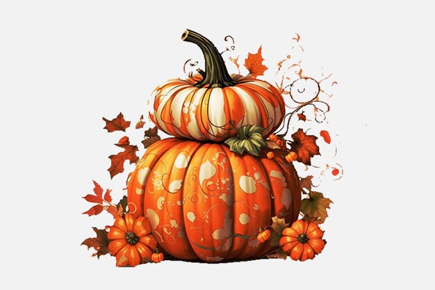 Disegno clipart di sublimazione della zucca