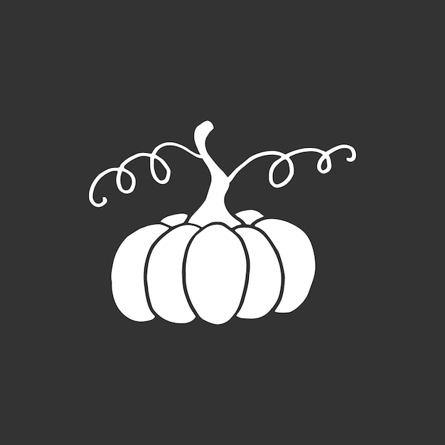 Vettore simbolo della zucca dell'autunno halloween o del ringraziamento