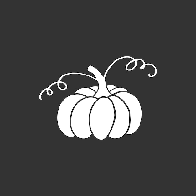 Zucca autunno halloween o simbolo della zucca del ringraziamento