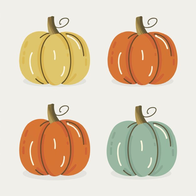 pumpkin on awhite background vector illustration