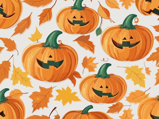 Pumpkin background vector