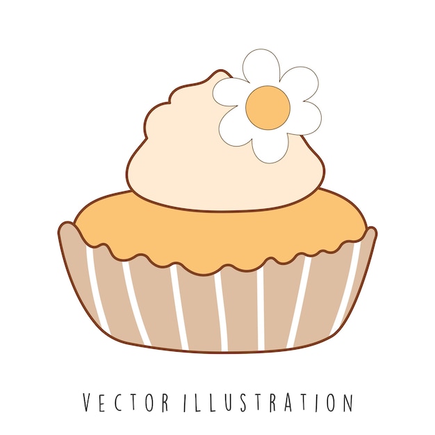 Vector pumpkin cake