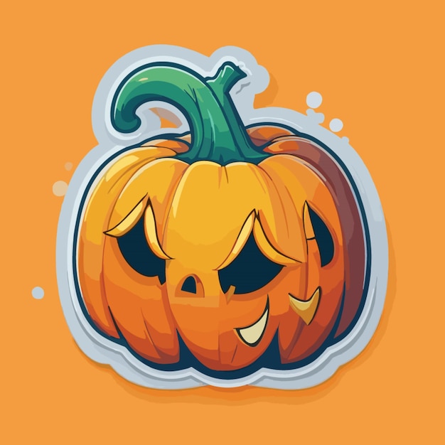 Vector pumpkin cartoon vector