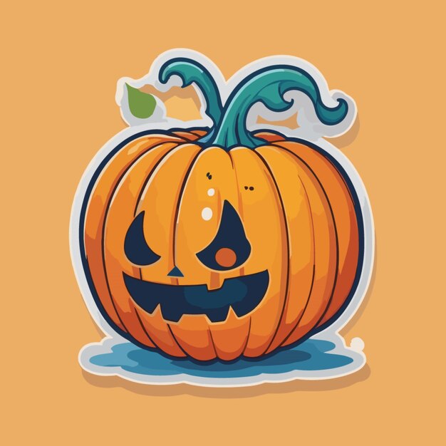 Vector pumpkin cartoon vector