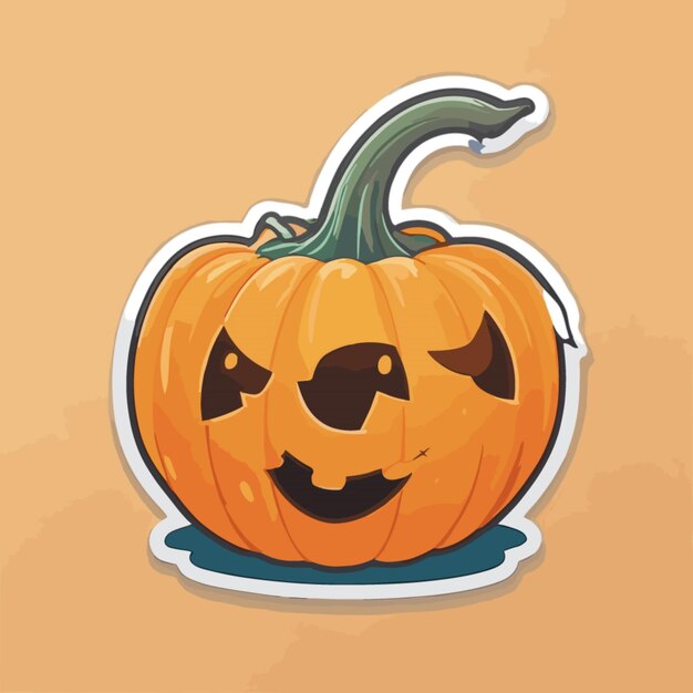 Vector pumpkin cartoon vector