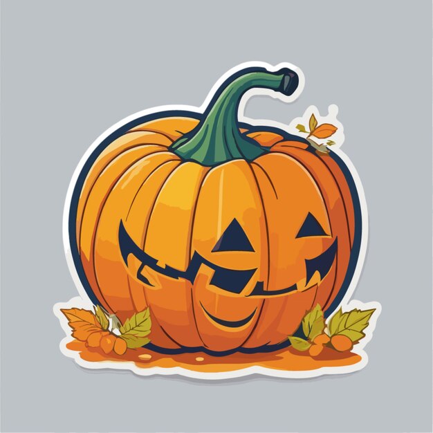 Vector pumpkin cartoon vector