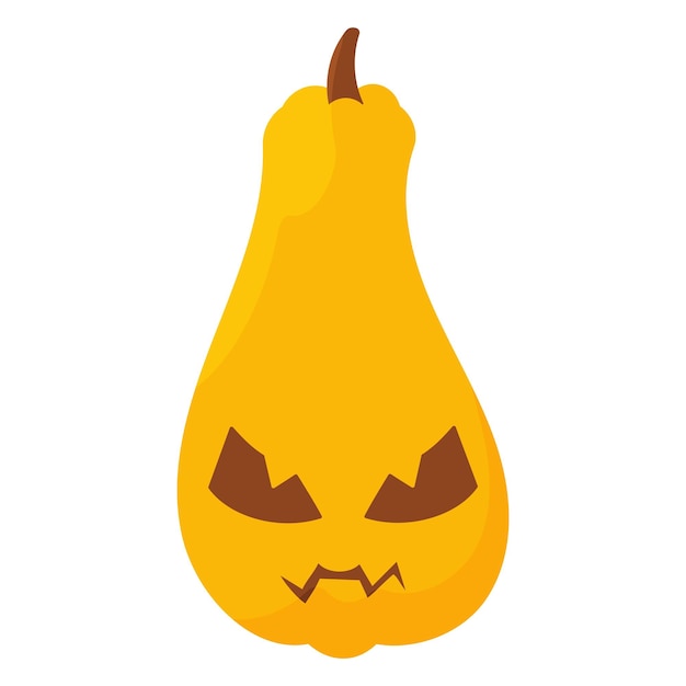 pumpkin colored emotions halloween autumn icon element vector