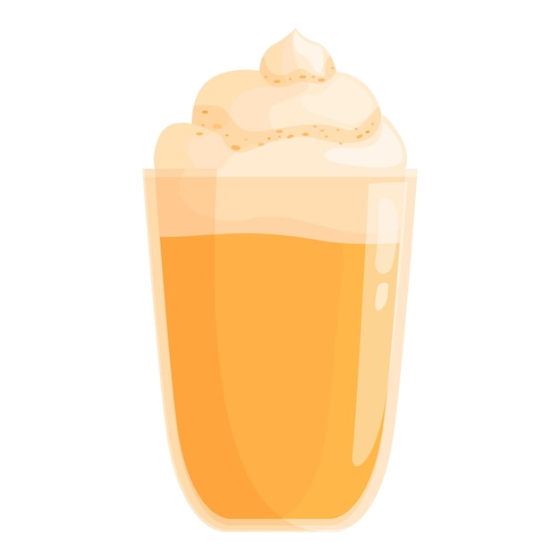 pumpkin dessert icon cartoon vector spice latte drink cup
