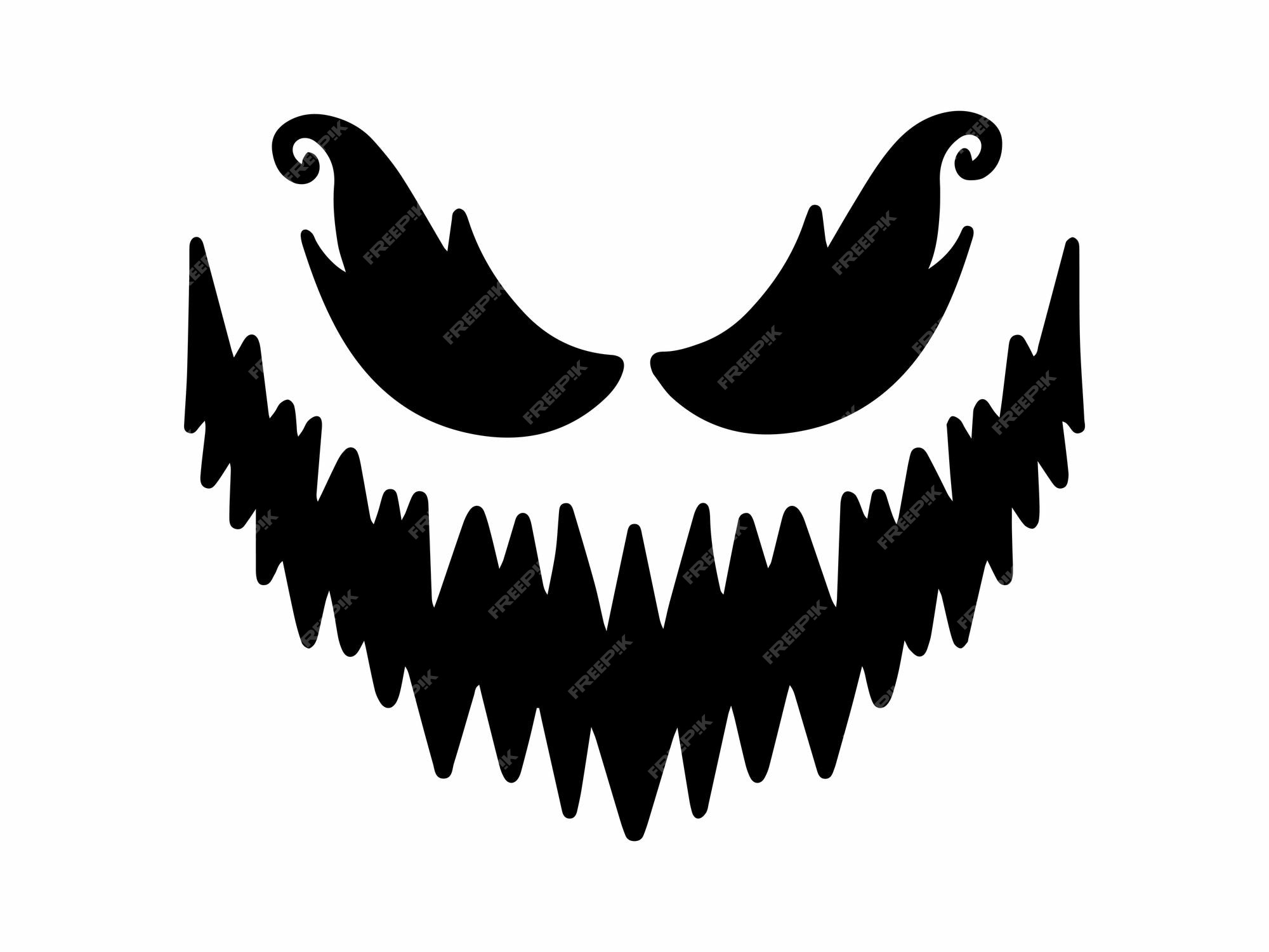 Premium Vector  Pumpkin or ghost halloween scary face