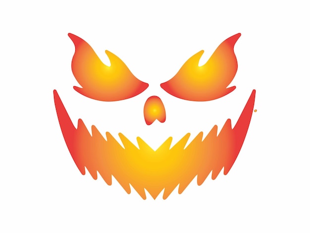 Premium Vector  Pumpkin or ghost halloween scary face