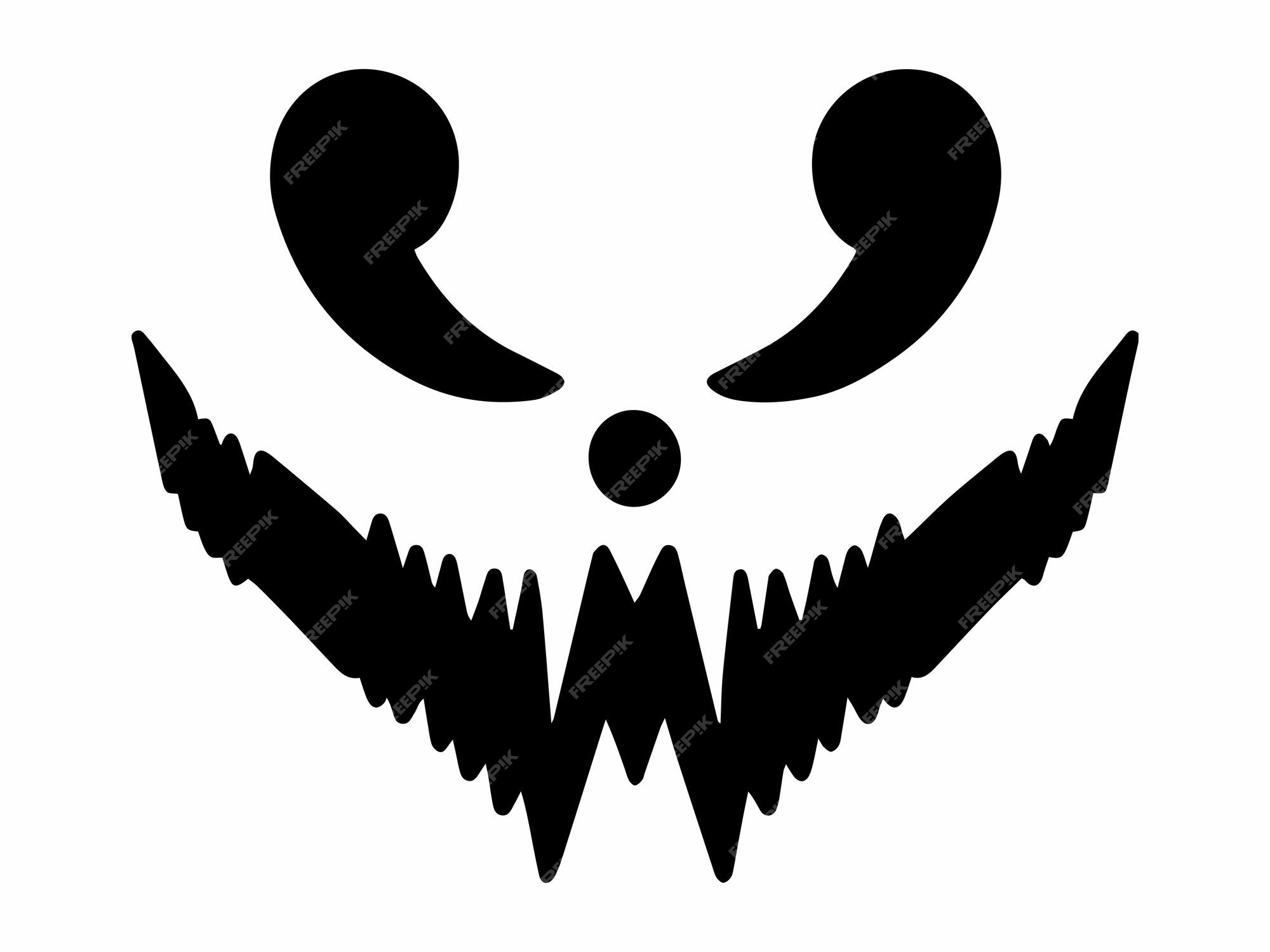 Premium Vector  Pumpkin or ghost halloween scary face