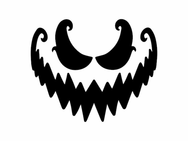 Premium Vector  Pumpkin or ghost halloween scary face