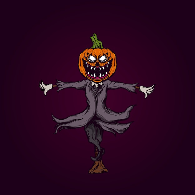 Vector pumpkin ghost illustratie