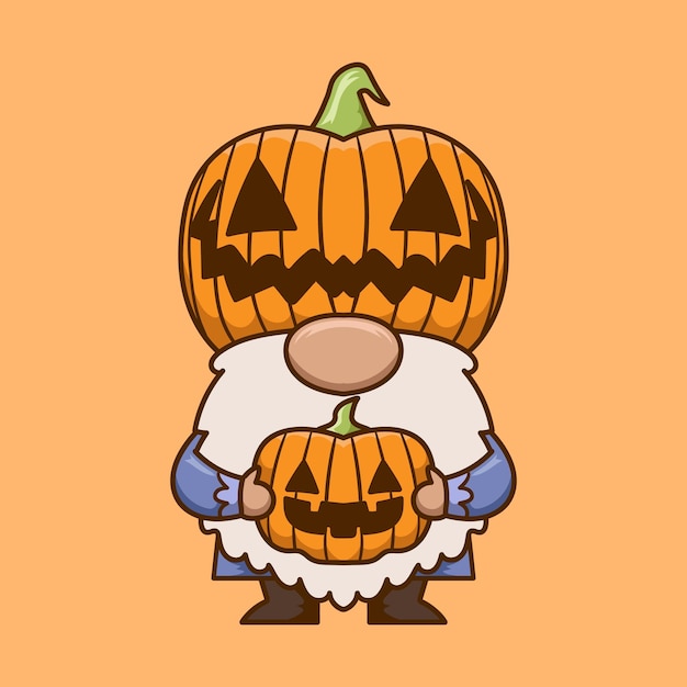 ベクトル パンプキン ノーム コスチューム ハロウィン パーティー