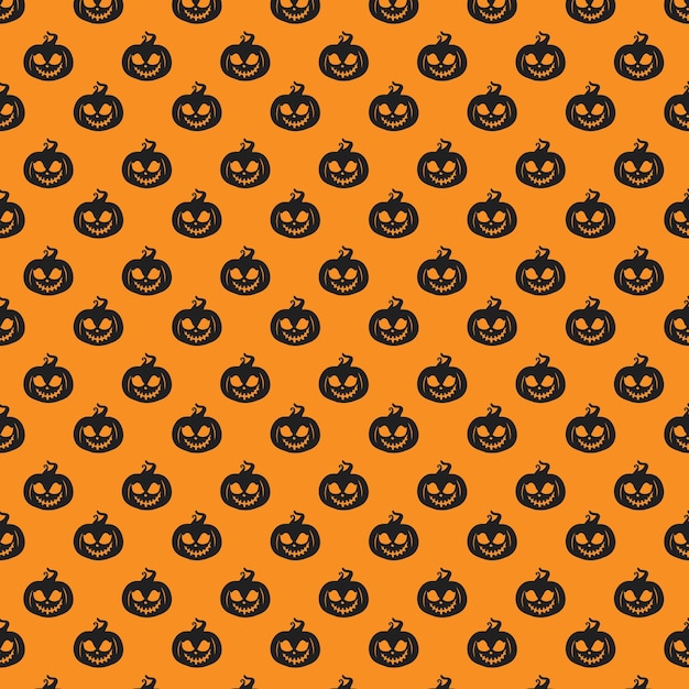 Pumpkin halloween background pattern