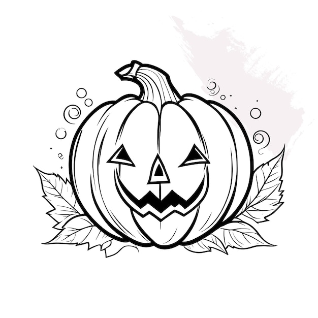 Vector pumpkin handdrawn coloring page and pumpkin vector line artoutlined pumpkin pumpkin doodles than