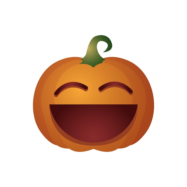 Pumpkin head halloween icon