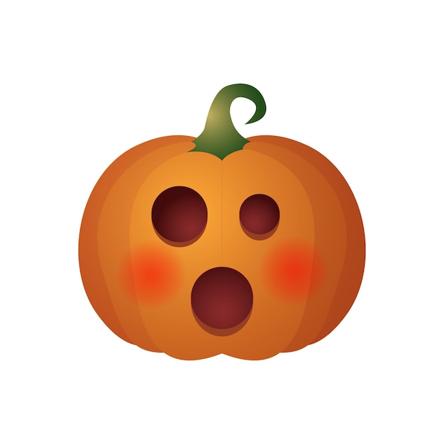 Pumpkin head halloween icon