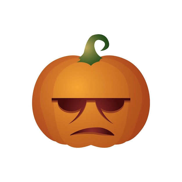 Pumpkin head halloween icon